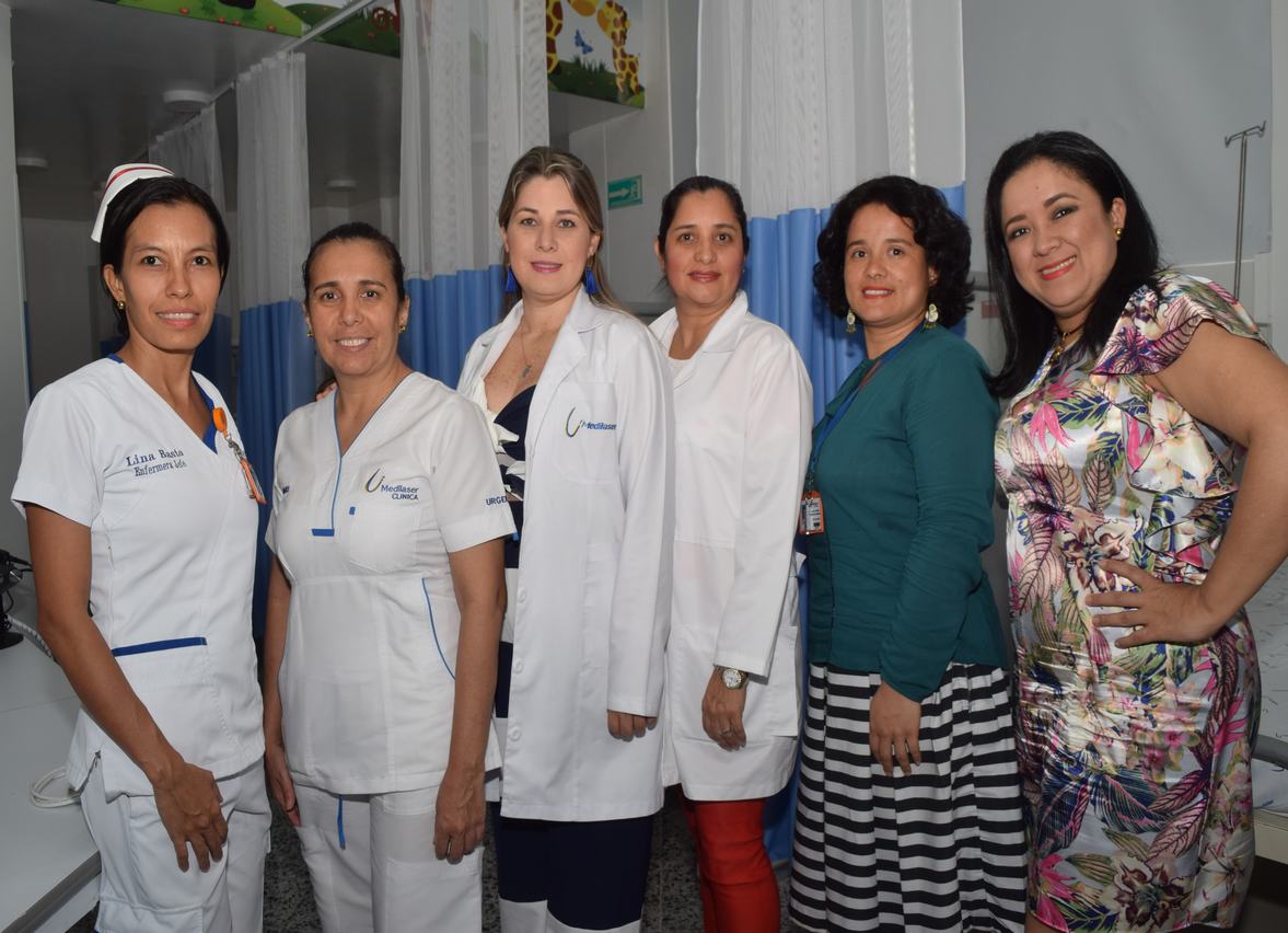 Lina Janeth Basto, Sandra Ramos, Yeimi Andrea Guzmán,  Aida Ramos, Linet Montoya e Irma Gutiérrez.